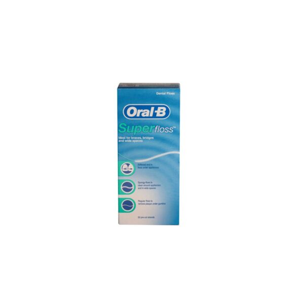 Oral- B Superfloss tanntråd, 50stk